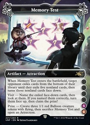 Memory Test (5-6) [Unfinity] Near Mint