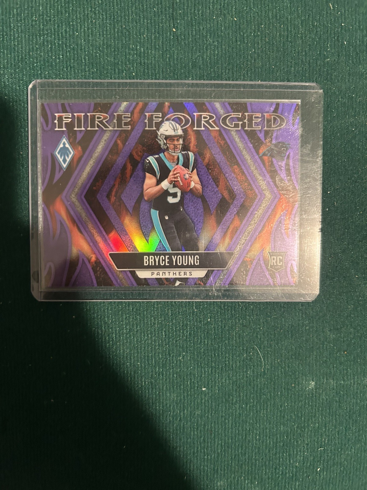  2023 Panini Phoenix Bryce Young Fire Forged Rookie PURPLE /125 #FF-2 