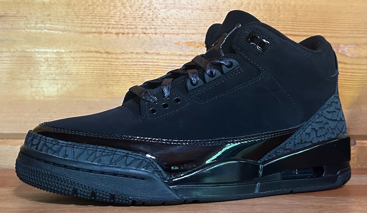 Mens Nike Air Jordan 3 Retro 2025 Black Cat Size 12 Basketball