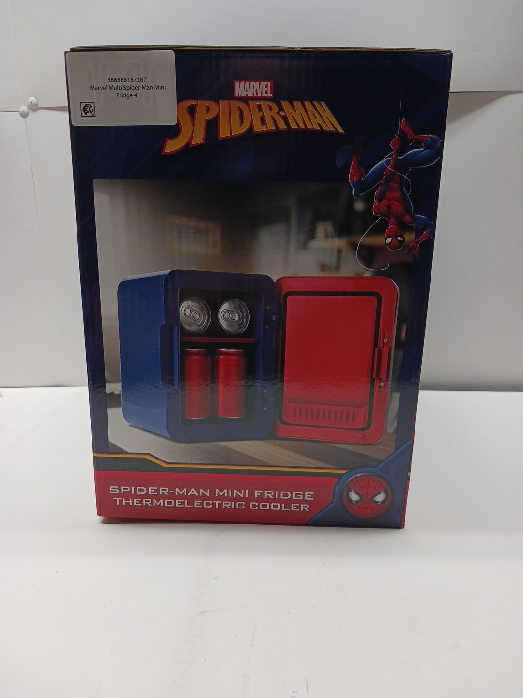 Marvel Spiderman 6 Can Mini Fridge Thermoelectric Cooler! Brand New Ships Fast!
