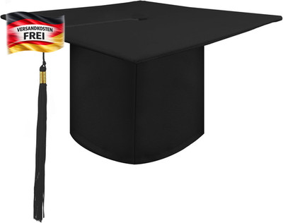 Abschluss Hut unisex verstellbar für Bachelor Doktor Abitur Studium Graduation C