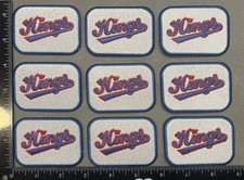 Lot  9 SACRAMENTO KINGS IRON ON PATCHES BASKETBALL Retro Vintage Blue Red 80’s