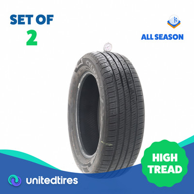 Set of (2) Used 225/60R18 Celimo Salient CS210 100H - 9.5/32