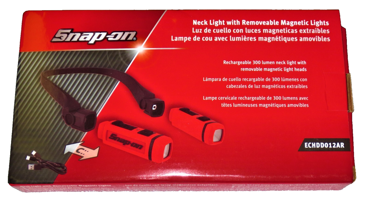 Snap-On ECHDD012AR Neck Light 300 Lumen Rechargeable with