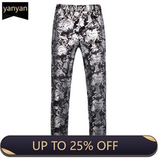 Men Sequin Velvet Pants Trousers Showman Cost...