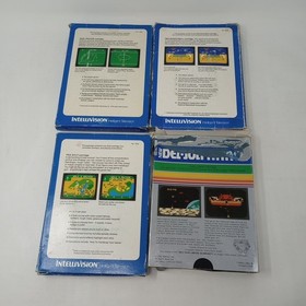 Lot Of 16 Intellivision Games With Boxes (Some Have Manuals & Overlays)