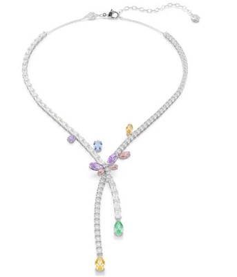 Swarovski Ariana Grande x Swarovski necklace Mixed cuts, Dragonfly, Multicolored