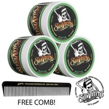 Suavecito Matte Pomade 3 Pack Bundle 4 oz. Cans