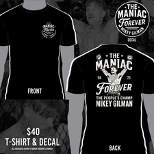 Mikey Gilman Memorial T-Shirt and Decal