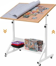 Jigsaw Puzzle Table Puzzle Board with Cover Puzzle Easel Tilting Table with Heig