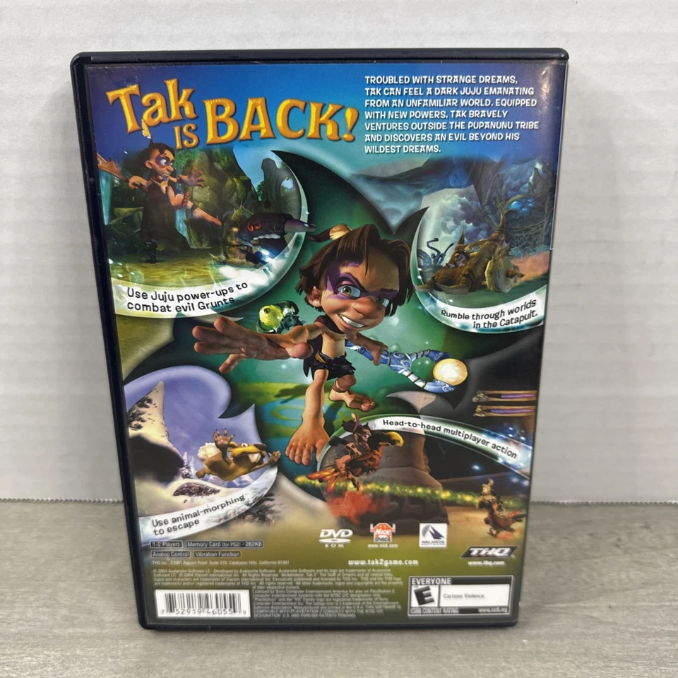 Tak 2 The Staff of Dreams Playstation 2 Etiqueta Negra Completo En Caja Original Foto 3 de 4