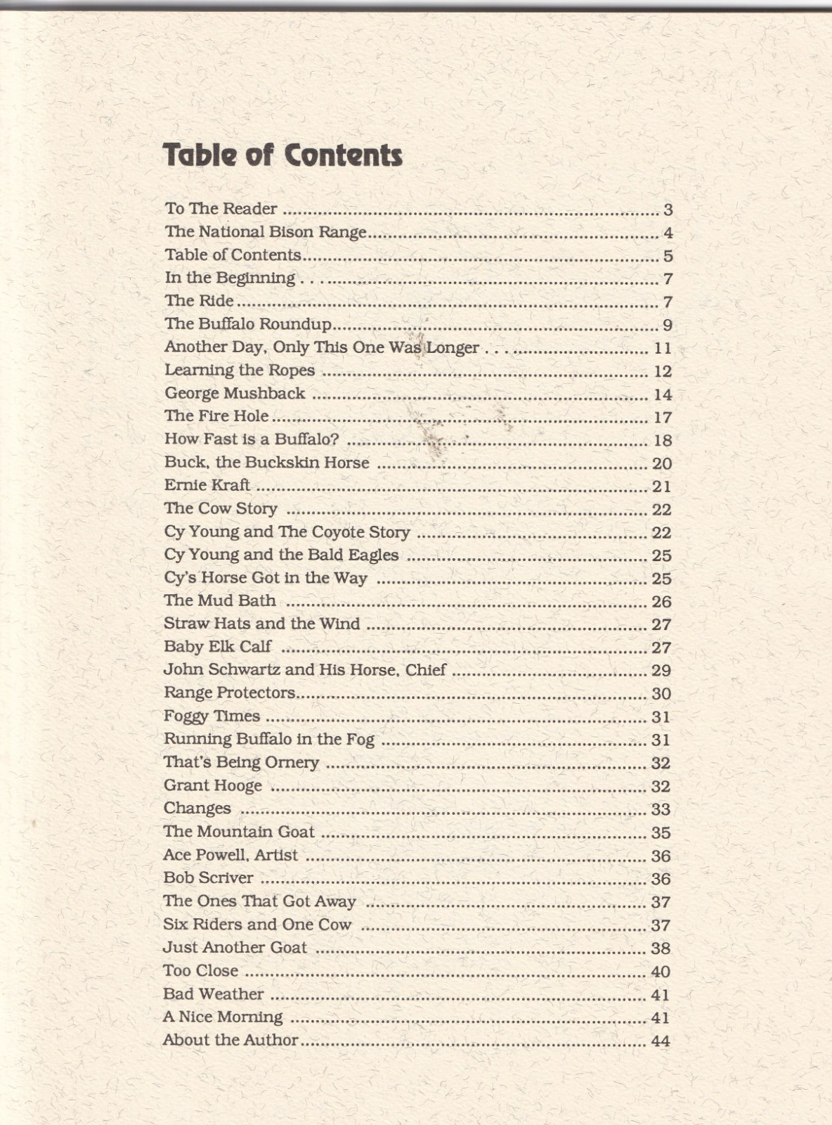 My Life on the Bison Range 1953-1983