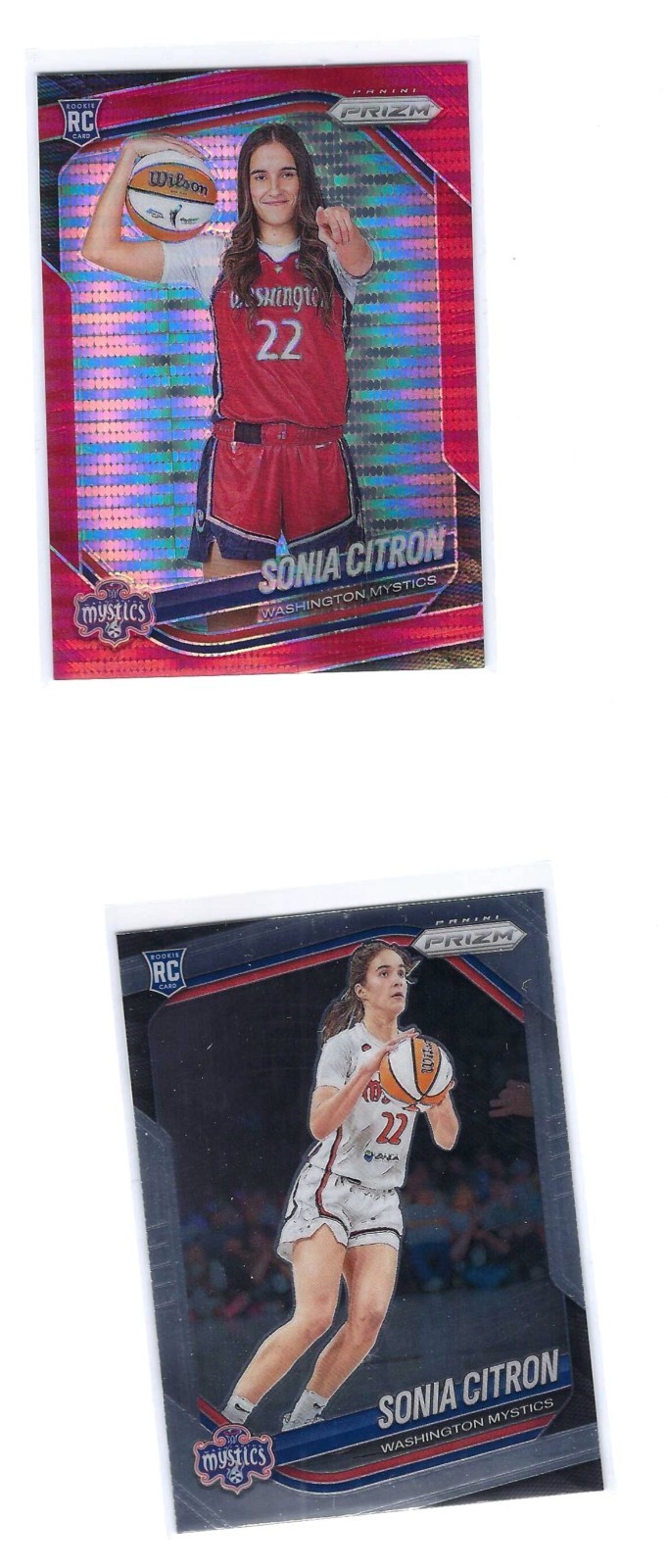 2025 RC #Prizm WNBA Sonia Citron Variation RC #148 Red Pulsar #299 + REG RC 122