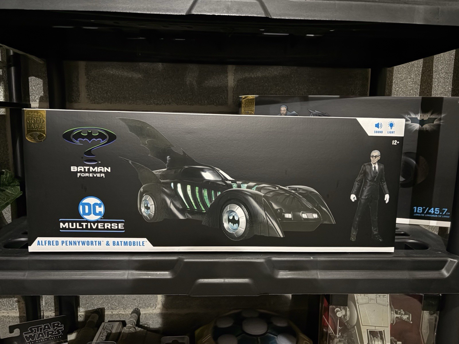S & Batmobile & Alfred Figure Mcfarlane Gold Label Dc