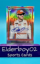 Dale Earnhardt Jr /99 Auto Optic Retro Holo Silver 2022 Panini Donruss Racing