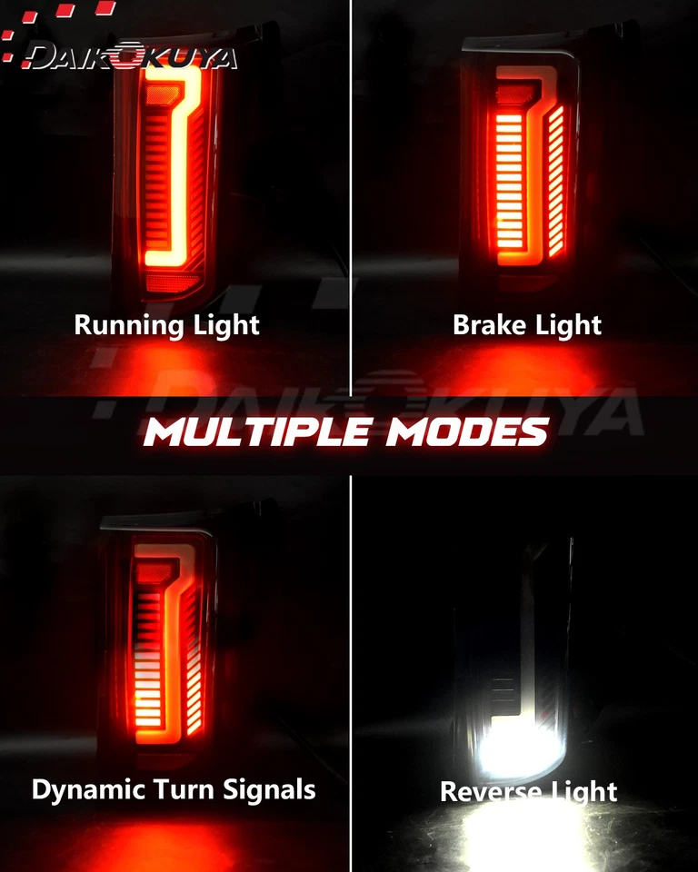 Luz trasera LED secuencial para Dodge Grand Caravan 2011-2020, con animación de arranque Foto 3 de 4