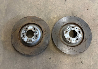 ATE 345 Series Brake Discs Powerdisc Front Audi A6 4F 4.2 V8 Discs KBA61340