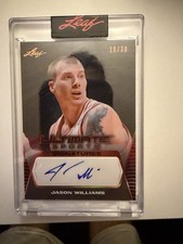 2021 Leaf Ultimate Sports Jason Williams Autograph #’d 10/30