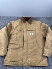 Vintage Carhartt Jacket Men XL Arctic Quilt Lined Chore Coat USA Union Made