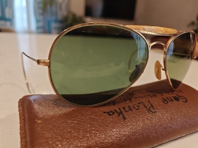 Ww2 Vintage 1/10–12K Gold Filled USA Aviator Sunglasses w  display picture 3