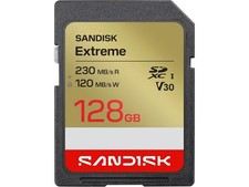 SANDISK 128GB Extreme SD UHS-I Card - Up to 230MB/s Read Speed and 120MB/s Write