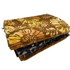 Quilting Fabric 10 Fat Quarter Bundle Batik NEW