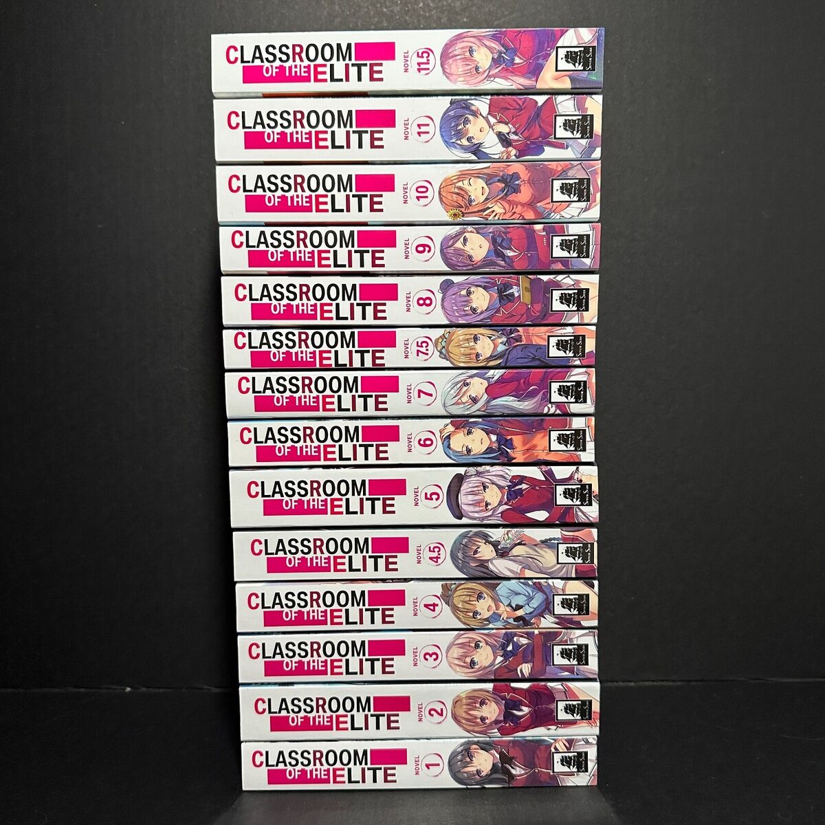 What's a manga/light novel series that you collect mostly because you like  the spine design? Mine is Classroom of the Elite, I haven't even read a  single chapter yet lmao : r/MangaCollectors