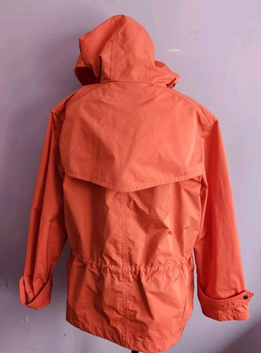Coach Hot Orange Anorak Women's Jacket Windbreaker Size Large - Picture 5 of 9