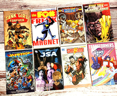TPB Lot of 8 Graphic Comics. IDW, DC, Image, Red Circle + Titan Comics 2005-2021