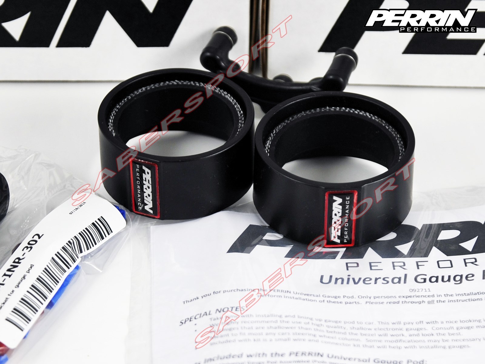 PERRIN 2 Gauge Pod Universal Adjustable 52mm 60mm Asminr305 for sale