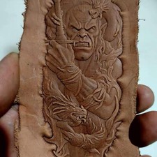 3D Orc Dragon Leather Embossing Mold Stamp Tool for DIY Vegetable Tanned Craft