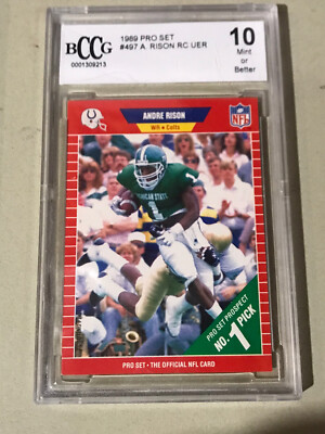 Pro Set Andre Rison Andre Rison - 1989 Pro Set - # 497 - ROOKIE - Colts BCCG 10 | eBay
