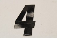 OLD MID SCHOOL BMX NUMBER PLATE STICKER DECAL - 3" - STOCK A - 41