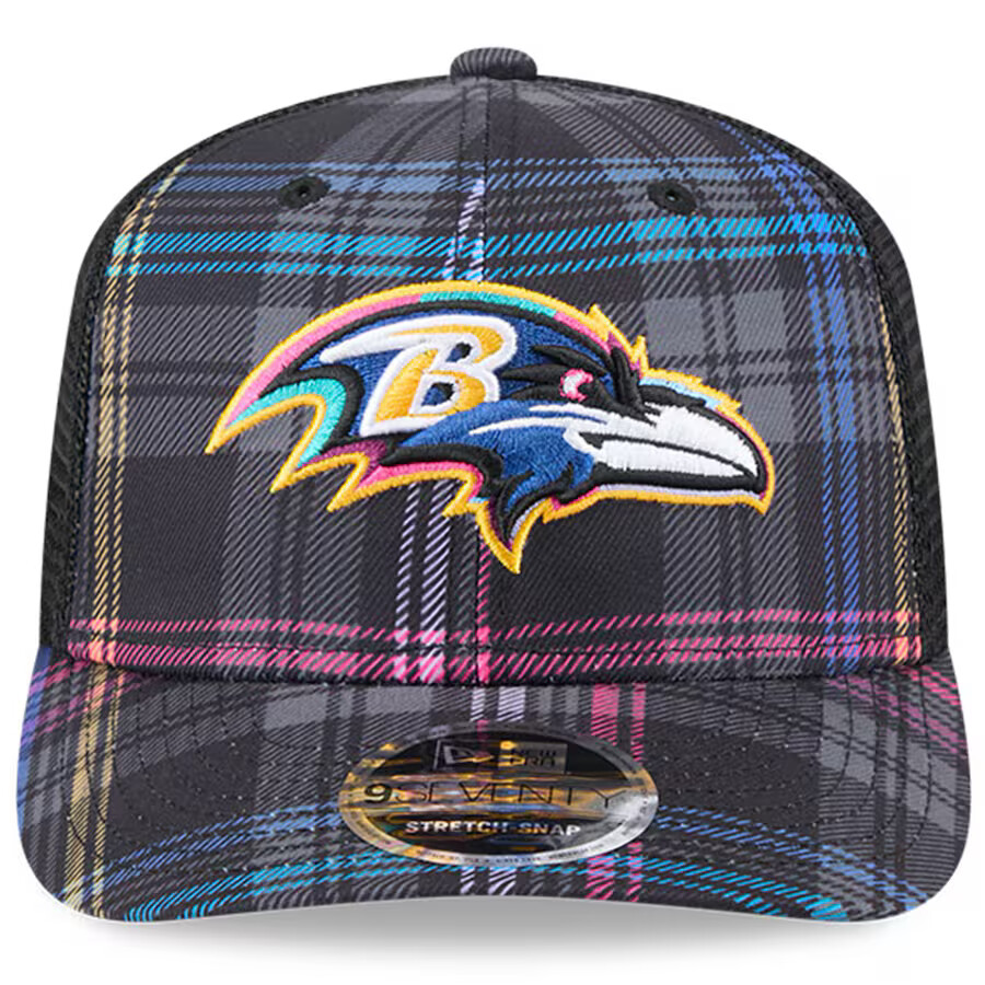 Baltimore Ravens New Era NFL Sideline Crucial Catch Trucker