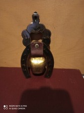 Alter Flaschenöffner ,Vintage ,Sammlerstück Hufeisen mit Kuhglocke    4