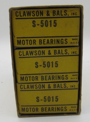 1932-41 Plymouth engine bearings. Clawson & Bals S-5015. Full set of 6