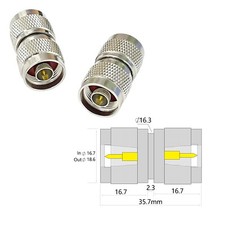 1PC N male plug to N male plug RF adapter connector coupler straight type NEW