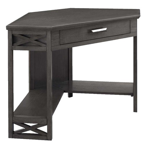 ACME Zakwani Writing Desk In Rustic Oak And Black