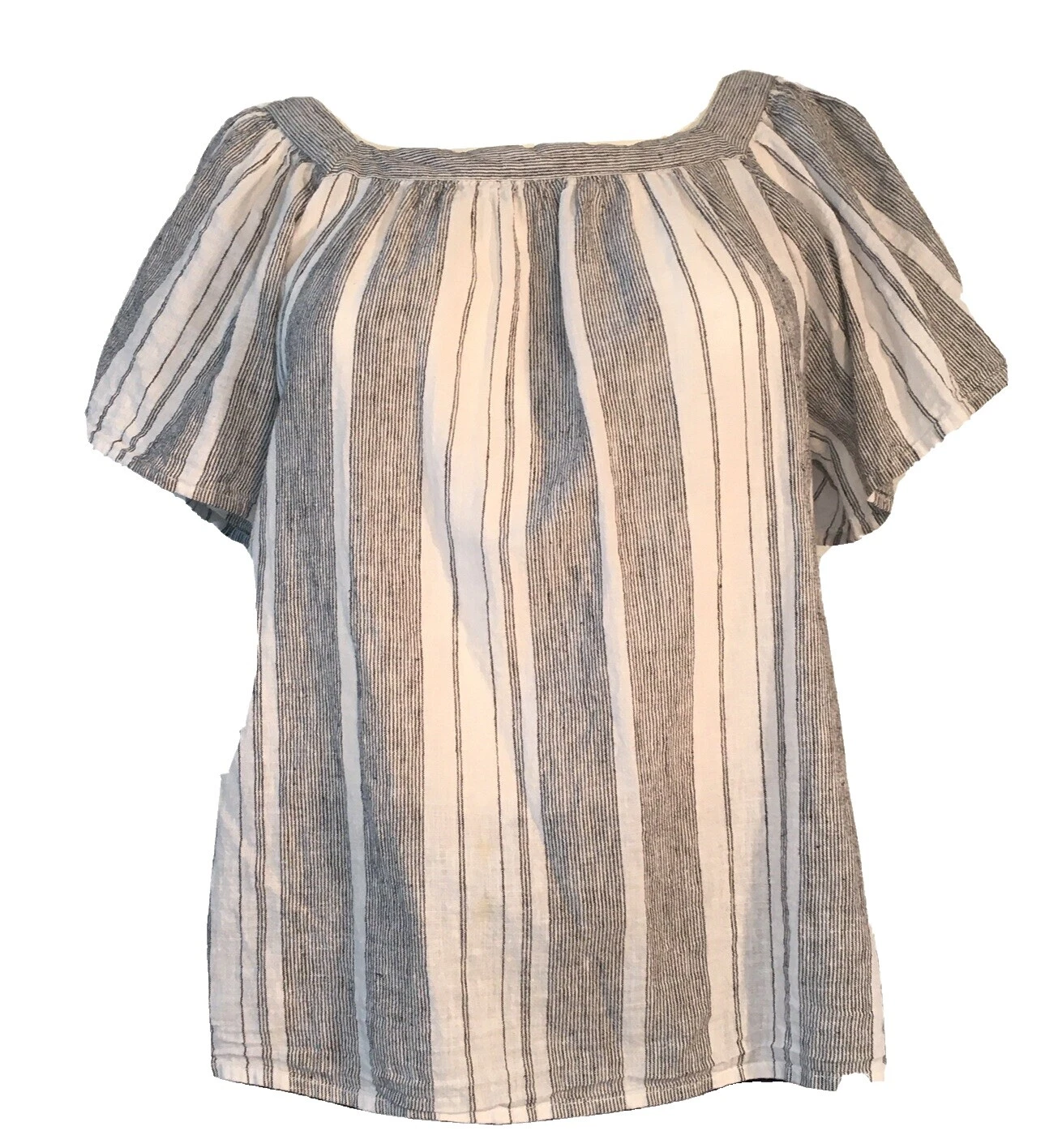 Top de lino a rayas Banana Republic para Mujeres