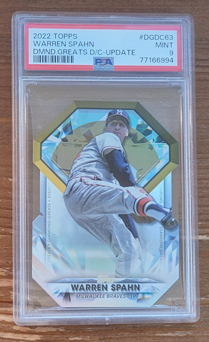 2022 Topps Update Series - Diamond Greats Die-Cuts Warren Spahn #DGDC-63