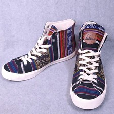 INKKAS SNEAKERS BLACK BIRD HIGH TOP MULTI-COLOR UNISEX MEN-10 LDS-12 UE-43