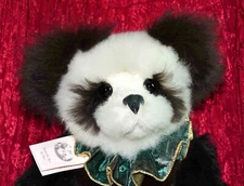 Handmade Panda Teddy Bear Alpaca-Fur Artist: Sherry Creamer Alive Again Bear 25"