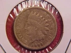1863 CN INDIAN HEAD CENT - F - SEE PICS! - (N6701)