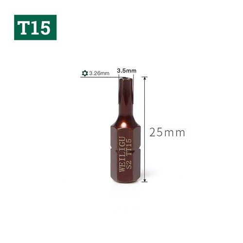 Magnetic Mini Screwdriver Bit Phillips Torx Slotted Hex Security Bits 1/4" Hex - Picture 40 of 45