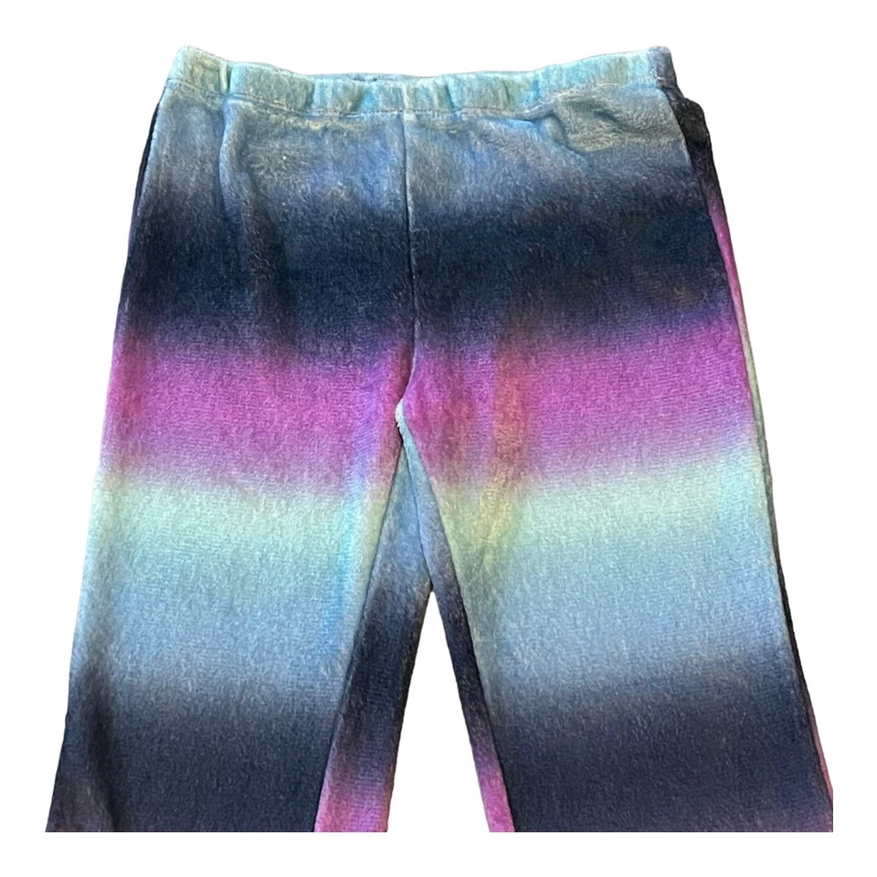 Pantalón de pijama difuso Justice Girls 12 púrpura rosa azul bloque de color acuarela pulón Foto 3 de 4