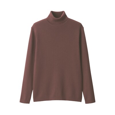 (ASK availability first) MUJI Wool Ribbed Turtleneck Sweater new