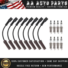 8mm Wireset + 8 Spark Plug for Chevy GMC Tahoe Hummer V8 LS1 41-962 9748RR