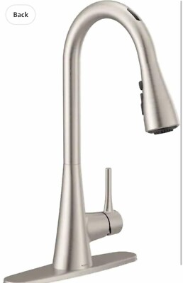 Moen 87836EVSRS Sarai Smart Home Stainless Kitchen Sink Water Faucet NEW Google