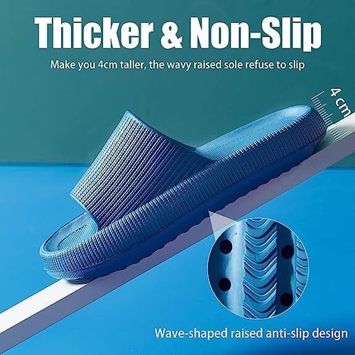 Pillow Slippers Slides AntiSlip Sandals Ultra Soft Cloud Shower Home
