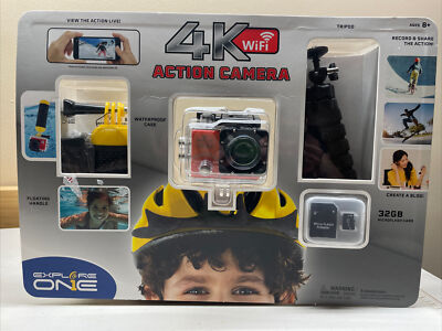 Explore One 4K Action Camera with WiFi Bundle 88-83021 Brand New SEALED 